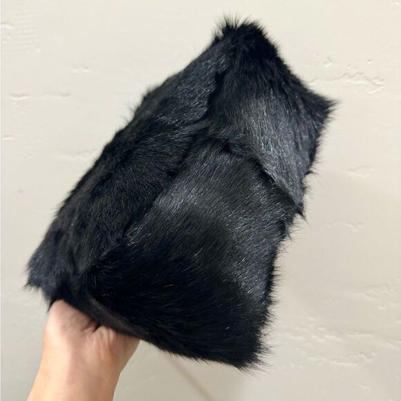 Handmade Genuine Goat Hair-on Hide Wristlet/Shoulder Bag/ Crossbody - Picture 15 of 16